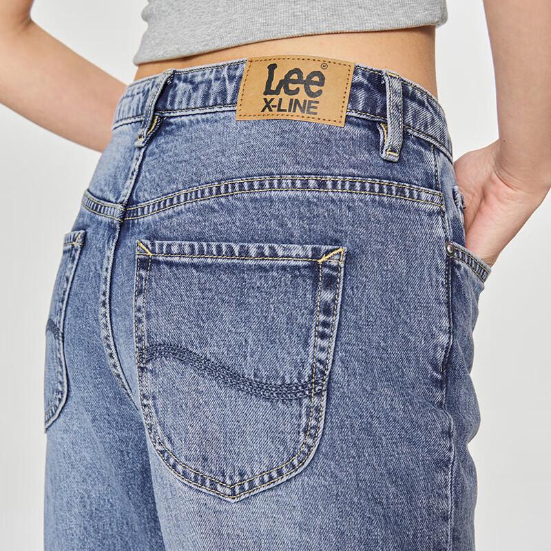 Lee Women's 411 Comfortable Straight-Leg Mid-Light Blue Jeans