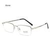 Metal Anti-Blue Light Reading Glasses Men Small Square Optical Eyeglasses Ultra-thin Male Eyewear Half Frame Presbyopic Glasses