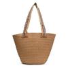 Neue Strohtasche Damen große Kapazität handgewebte Tasche Sommer Gemüsekorb Strandurlaub Reisetasche