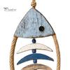 Wooden Decorative Pendant Fish Wall Hanging With/Without LED Light, Nautical Decor, Coastal Theme Fishbone Durable Fine Craftsmanship Decor