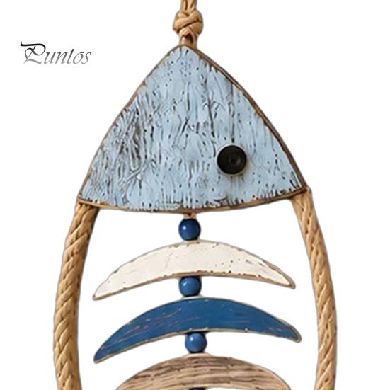 Wooden Decorative Pendant Fish Wall Hanging With/Without LED Light, Nautical Decor, Coastal Theme Fishbone Durable Fine Craftsmanship Decor