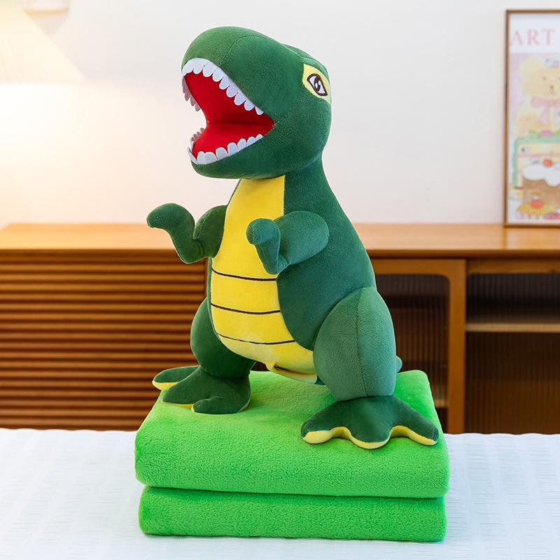 Tyrannosaurus Rex Doll Office Leg Cover & Nap Pillow Blanket Pillow (No Blanket)