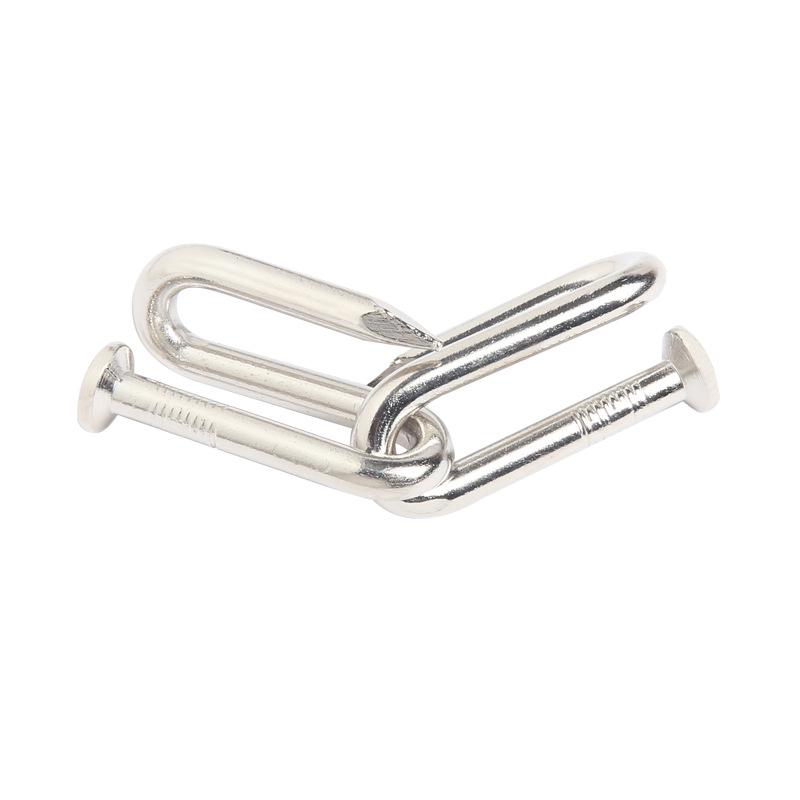 Nine-Link Series Metal Puzzle: 8-Piece Set of Unlocking Rings and Buckles