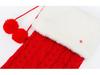 Large Cross-border Pom-pom Christmas Stockings Gift and Candy Bag for Home Decoration