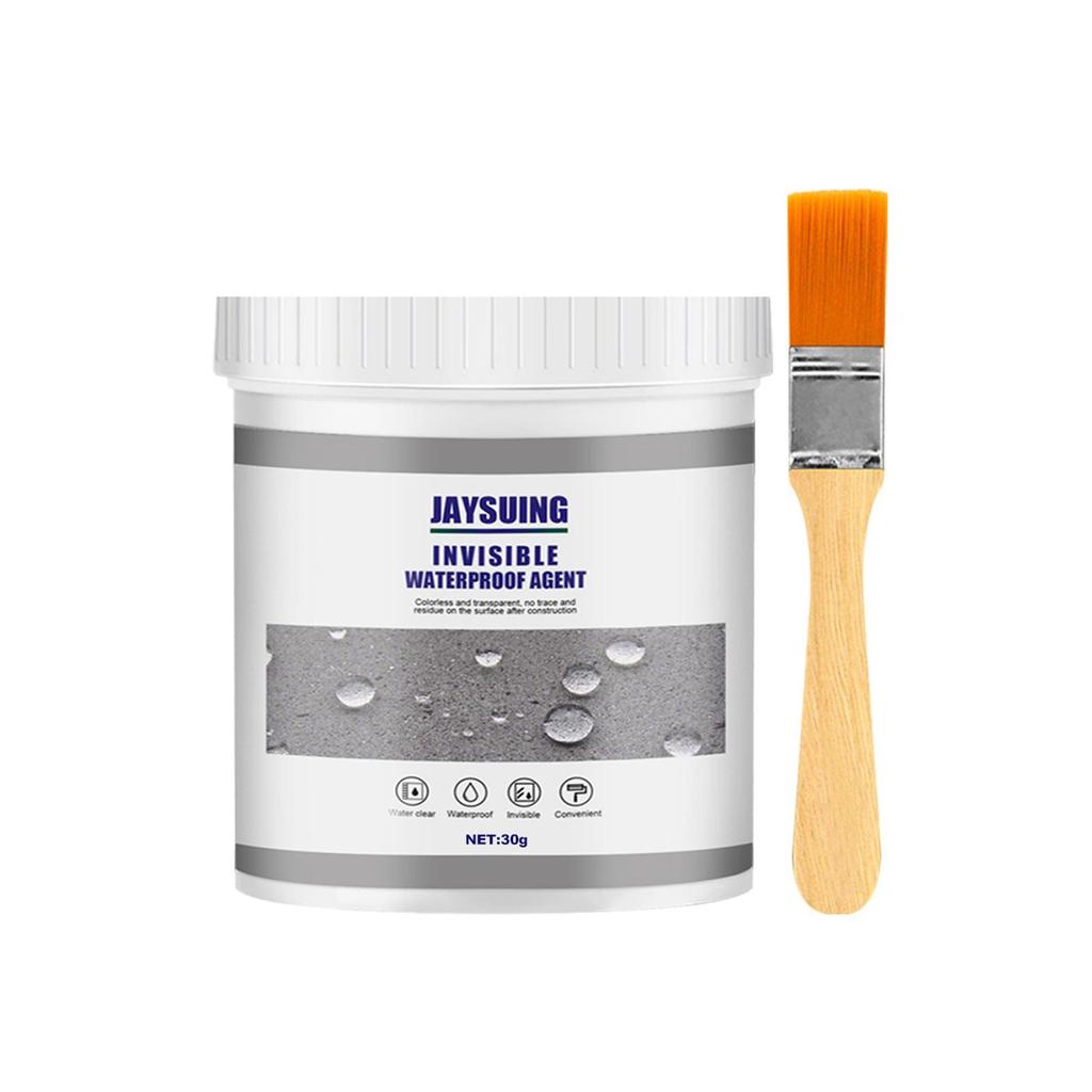 Jaysuing Transparent Waterproof Glue Plus Brush Waterproof Leakproof Water-based Sealant Anti-leakage with Brush