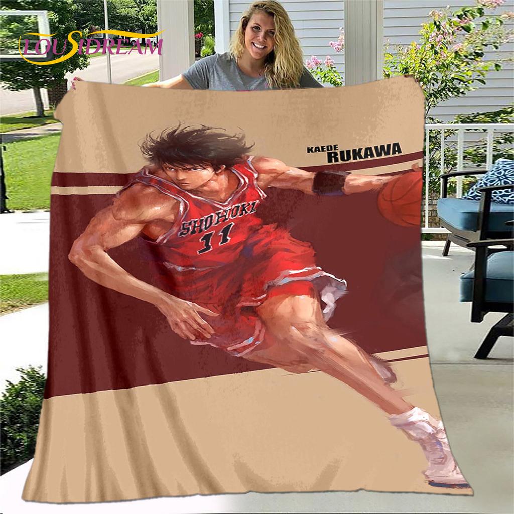 Slam Dunk Anime tegneserie mykt plysjteppe,flanellteppe Dyneteppe for stue soverom Sengesofa Pikniktrekk Bettdecke