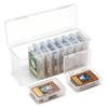 SIYINGSAERY Deck Trading Card Transparent Card Storage Case of Card for Card Games and Collections Case, Case, [Set 1+9] Box, Classification,