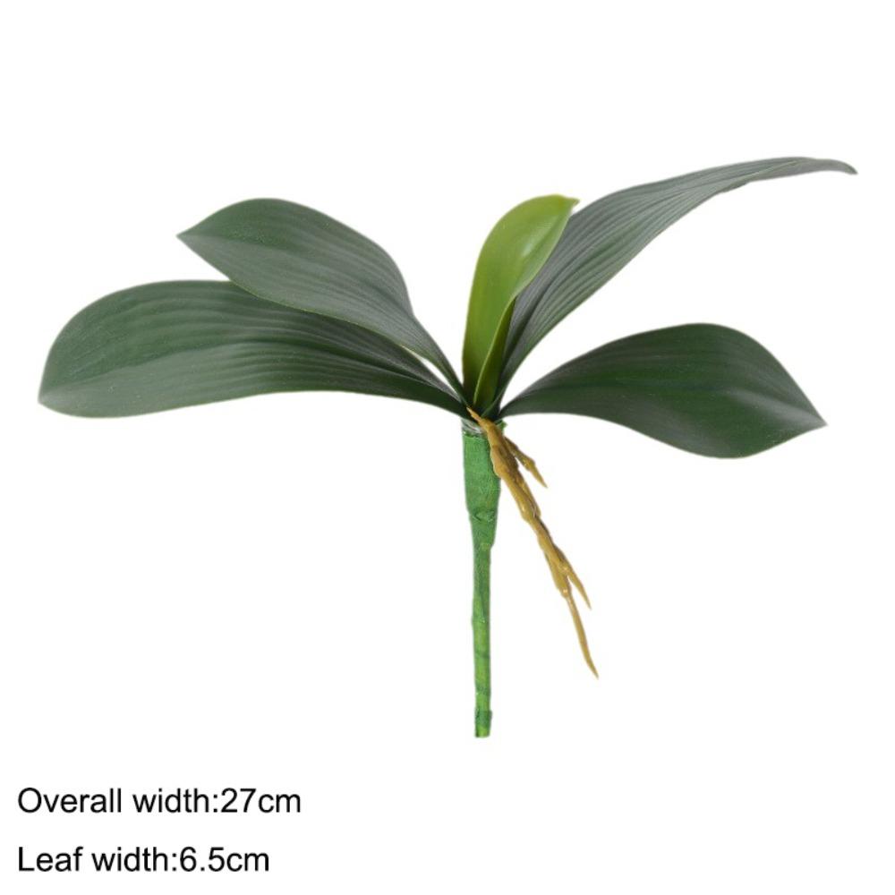 Wedding Spring Decoration Phalaenopsis Leaf Simulation Leaves Artificial Plants Plastic Grass