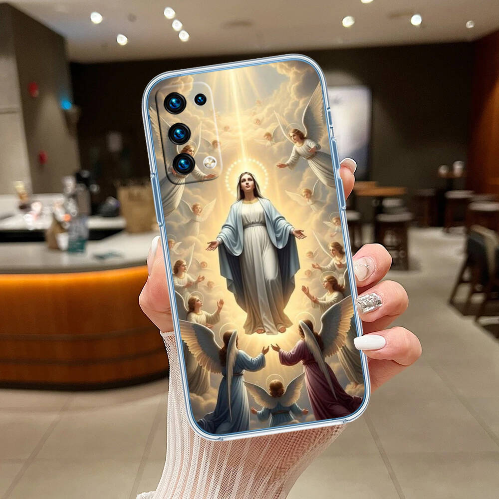 Virgen Maria Phone Case for Motorola Edge 20 30 S30 40 50 Fusion Lite Plus Pro Neo Ultra One Hyper Power Action Zoom Macro Vision