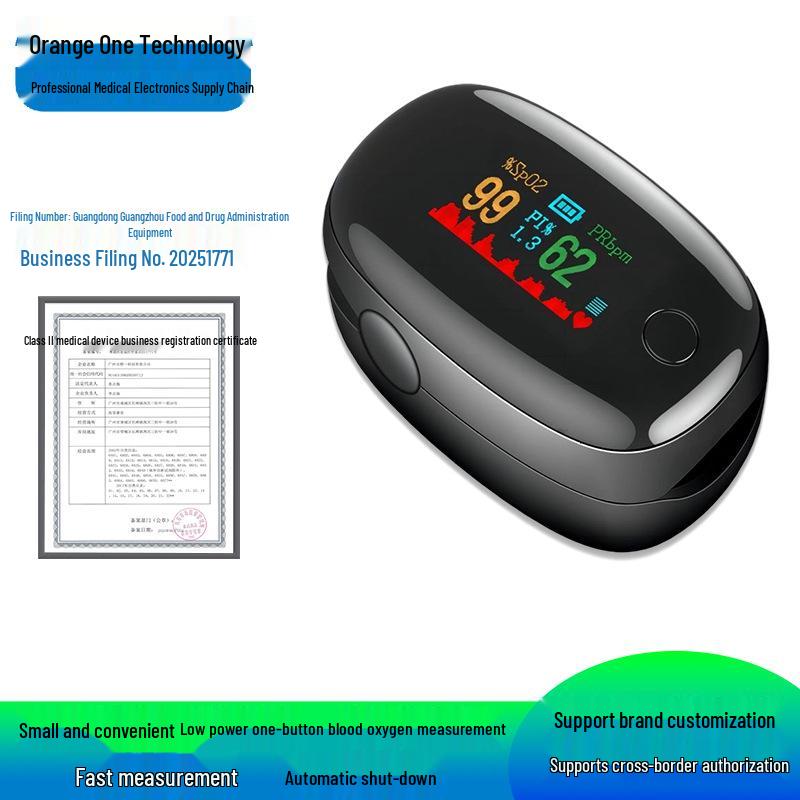 Portable Neutral Medical Finger Clip Pulse Oximeter