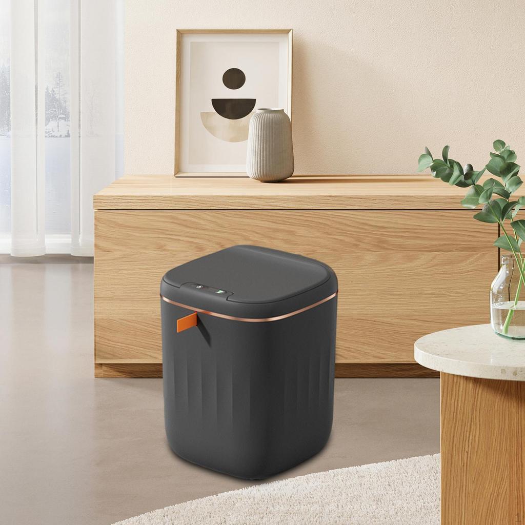 Automatic Garbage Can, Electric Bin with Lid, Bathroom Trash Cans Lids for Kitchen,