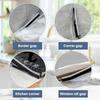 3 Pcs Home Gap Cleaning Tools Set - Stiff Bristle Gap Brush, Grout Cleaning Brush & Toilet/Shower Tile Brush, Multi-Purpose Small Scrub Brushes for Ba