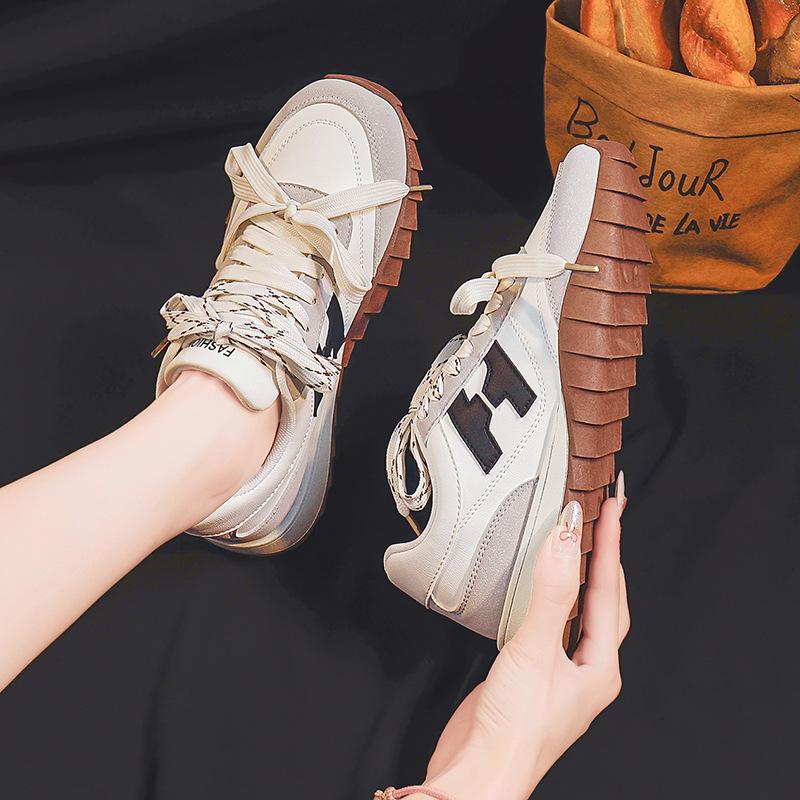 

Women s shoes retro autumn new soft-soled college style casual running shoes sports trendy shoes 6 35