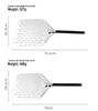 Perforated Long-Handle Pizza Peel and Cake Transfer Shovel