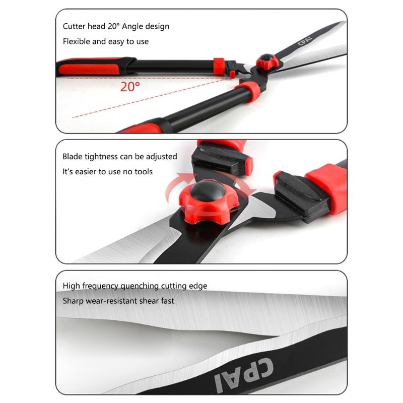 High Grade SK5 Steel Gardening Scissors Pruning Shears for Pruning Bushes Orchards and Lawn Hedge Trimming Maintenance