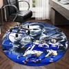 1PC round rug Birming-ham Football Club Printed Round Area Rug ,Rug For Home Office, Round Chair Rug, Decorative Carpet Fan gifts Christmas gift