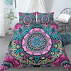 Luxury Boho Style Duvet Cover Geometric Print Bedding Set Quilt Cover with Zipper Closure King Queen Polyester Comforter Cover