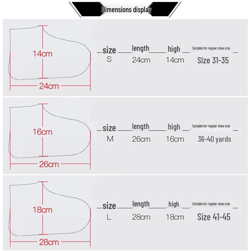 JOYTOUR Waterproof Latex Shoe Covers