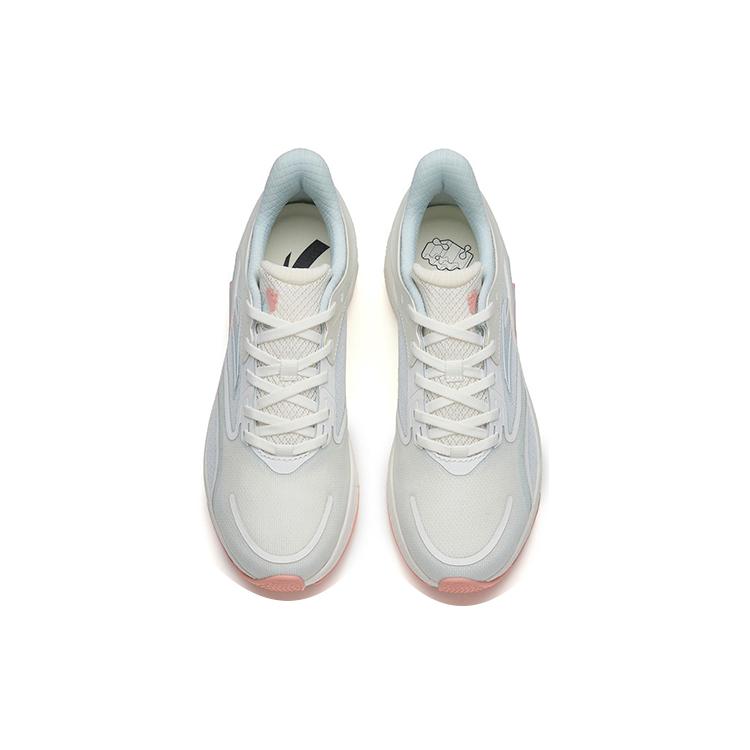 Anta Running Collection Running Shoes Women's Low Top Ivory White/Mirage Blue/Floating Cloud Red 122235556-3