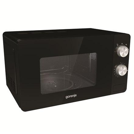 Gorenje | Mikrovlnná trouba | MO20E1B | Volně stojící | 20 l | 800 W | Černá