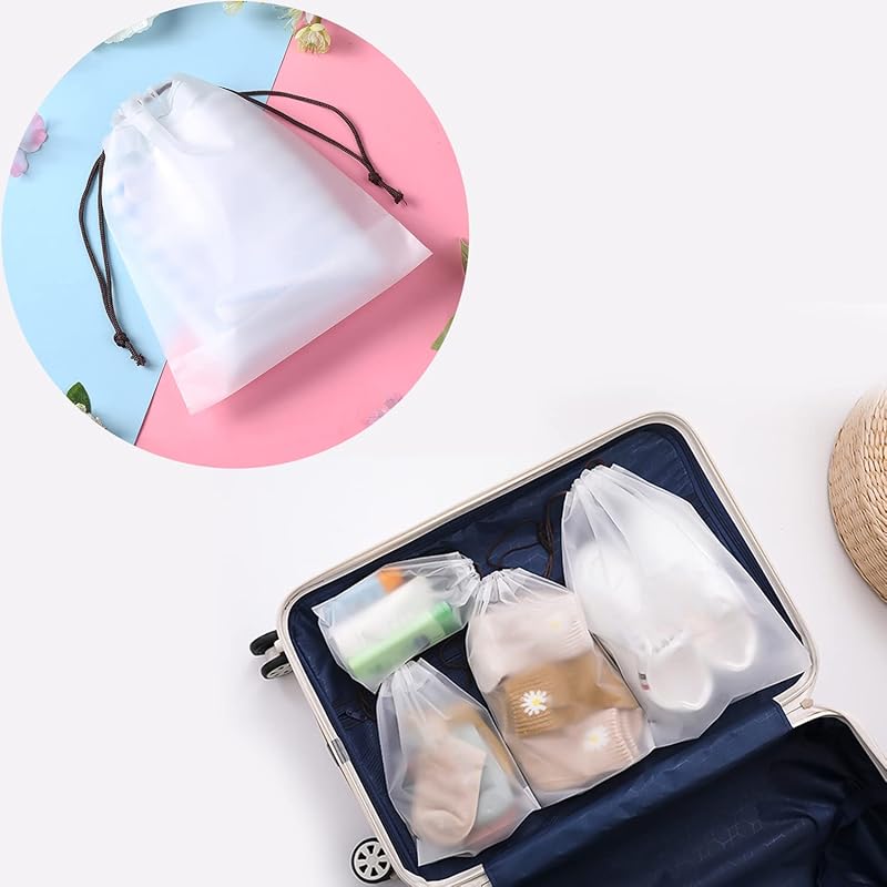 [18 disc set] vinyl drawstring bag waterproof drawstring bag travel storage bag Winuin Accessories clothing wet clothes shoes underwear storage bag