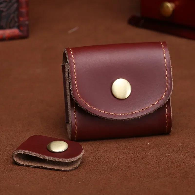 Mini portamonete moda vintage uomo donna portafoglio in vera pelle portafoglio multifunzionale femminile portamonete portamonete
