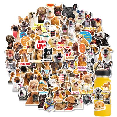 100 Realistische Hundeaufkleber, Hunde-Emoji-Aufkleber, Nicht wiederholende lustige Sandskulptur Welpen Dekorationsaufkleber