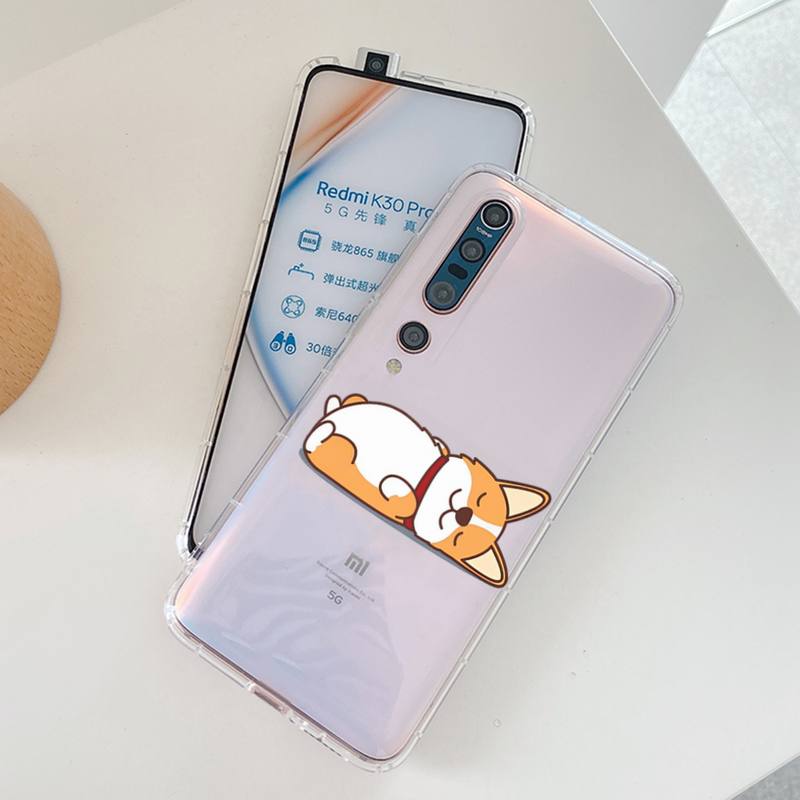 Cute Corgi Phone Case for Samsung A12 21 30 31 51 52 70 71 for Redmi8 9 10 for Honor10 70 50 Clear Case
