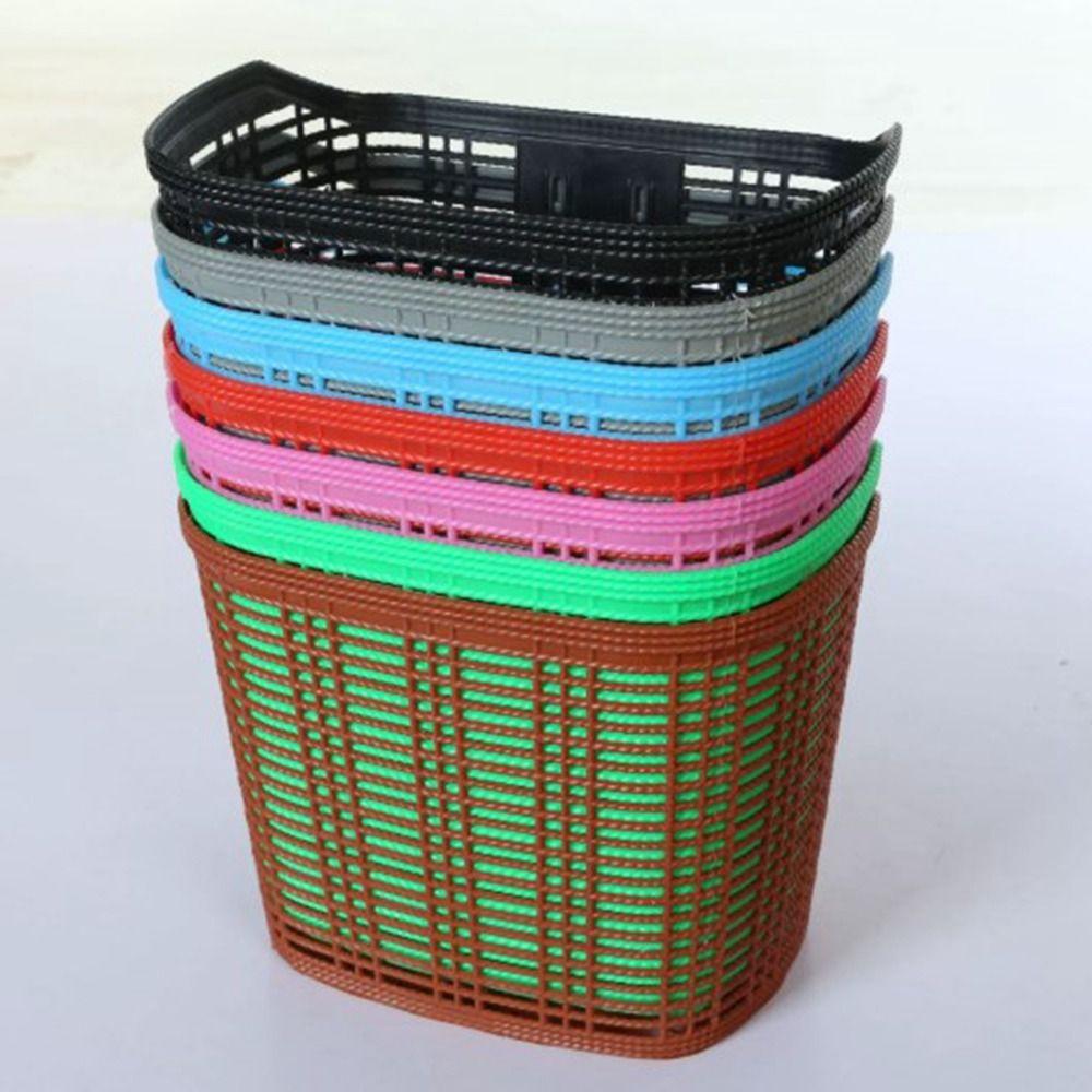 Hollow Bicycle Storage Bag Plastic Student Front Basket  Rear Cycling Accessories