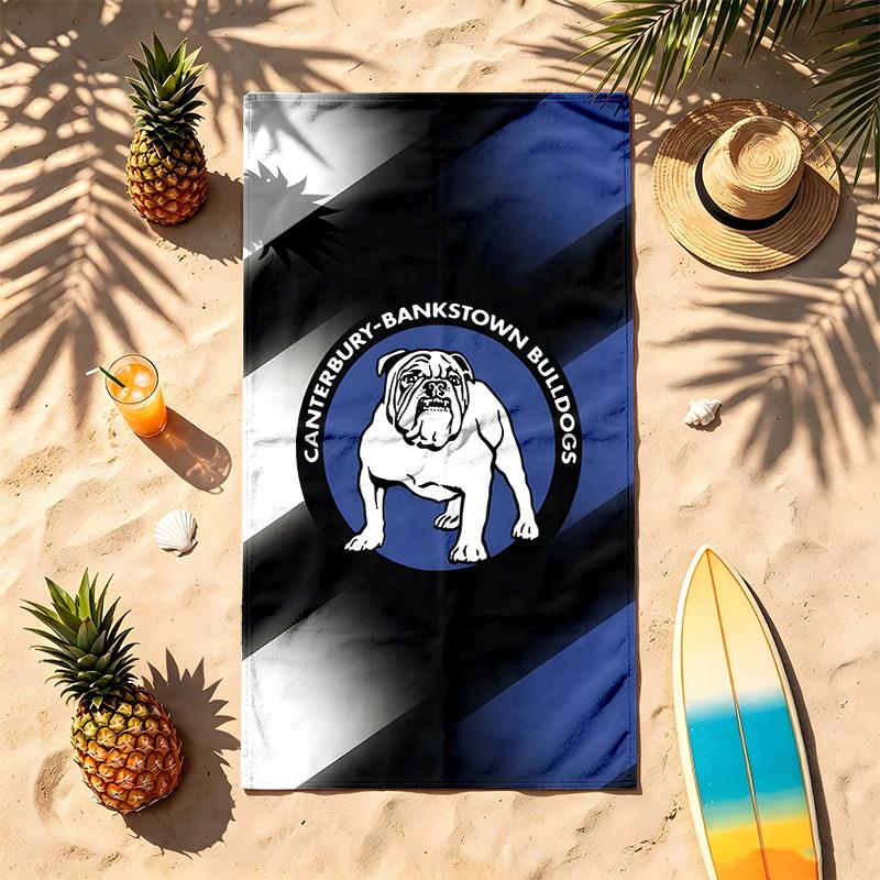 Canterbury Bankstown Bulldogs (1) Theme Beach Towel Sand Resistant Soft And Comfortable Suitable For The Pool Camping Yoga And Diving A Travel Essenti