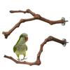 Cage Accessories Perch Platform Stand Wood Parrot Bird Stand Bird Hanging Toys Parrot Wooden Branch