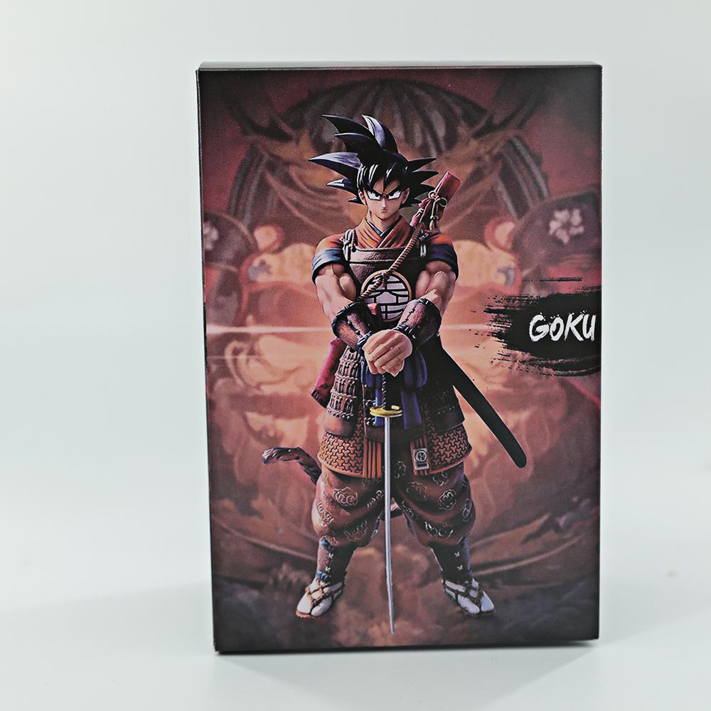 21cm Anime Dragon Ball Z Figure Samurai Son Goku Broly Super Saiyan Action Figures PVC Collection Model Doll Ornaments Playthings Present