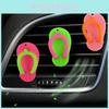 Popular Slipper Car Air Freshener Holder Lovely Colorful Cartoon Slipper Car Vent Aromatherapy Decor Clip