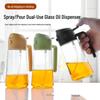 470ml Glass Olive Oil Bottle: Pourable & Sprayable Light-Proof Kitchen Container for Cross-Border Use