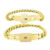 Edelstahl-Schloss für Schlüssel-Armbänder 2x Passende Armbänder Geschenk für Cou