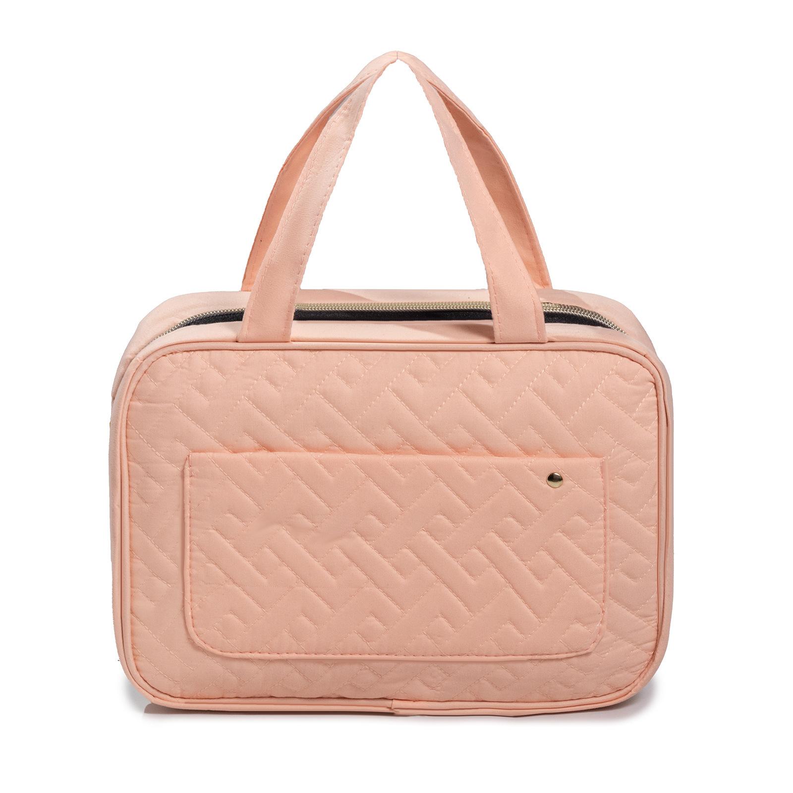 Travel Wash Bag with Hook Portable Cosmetic Bag Travel Ladies Wash Bag Tote Bag 28*19*8.5CM розовый