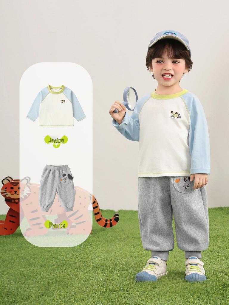 Kaka Panda Children's Spring Casual Pants for Boys & Girls - Toddler Sports Pants for Spring/Autumn Trend
