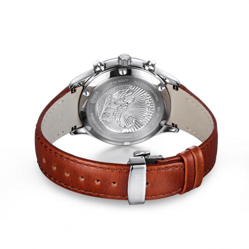 [SCORPION] SCORPION Neith Chronograph D-Buckle Leather Watch SP3348L-WRG