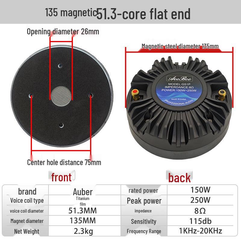 3-4 Inch Round Bookshelf Tweeter Speaker, 4/8 Ohm, Double Magnet, Car/Holder/KTV Audio.