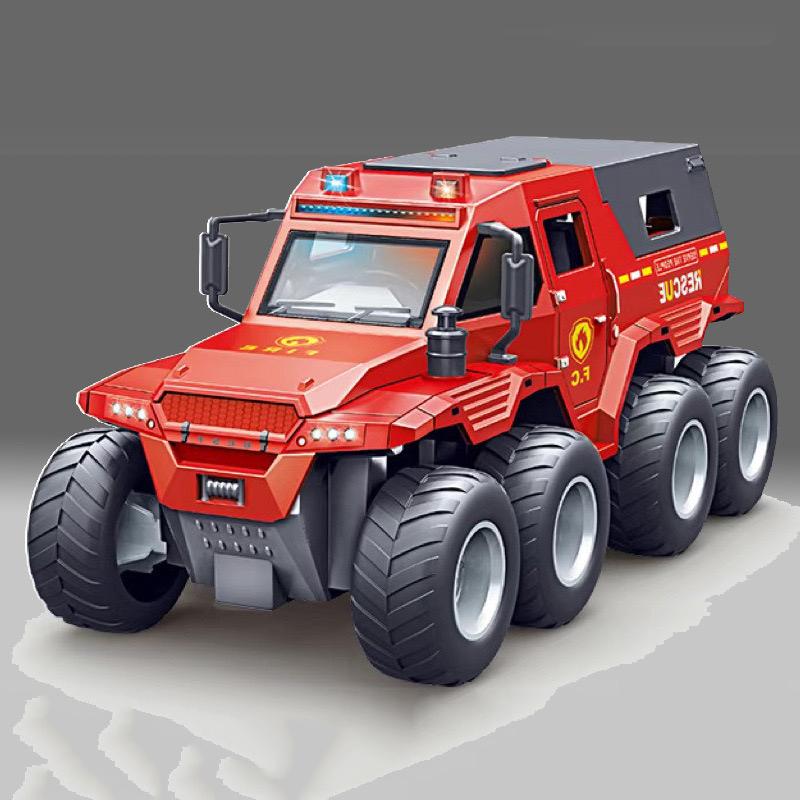 1: 32 Conqueror SUV Mini Toy Car Simulation Alloy Off-Road 8 Wheel Car Inertial Model Sound Lightweight Children's Birthday Gift