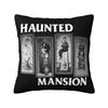 Fashion Haunted Mansion Logo Cushion Covers Halloween Grimace Ghosts Throw Pillow for Sofa Car Square Pillowcase Decoration
