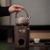 Su's Ceramic Gilded Silver Teapot with Stone Pattern