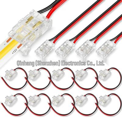 8mm Crystal Head COB LED Strip Solderless Connector: No Dark Area Adapter Plug