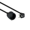 Rallonge D'alimentation - Nano Cable - 5m - Cuivre 1,5mm2 - Noir - Schuko CEE7