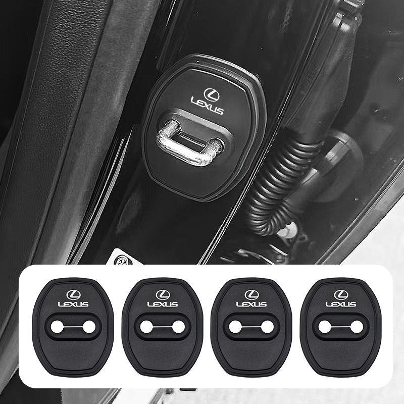4pcs Car Door Lock Protective Silione Cover Accessorie For Lexus ES NX IS RX GX470 LS400 LX470 LX570 RC350 UX250h ES350 RX450h