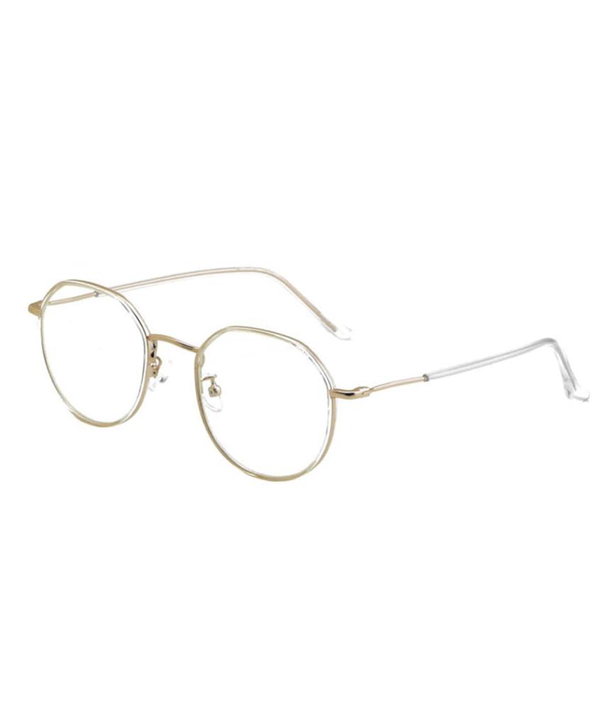 MAISON MASTER Heritage Round Glasses (Crystal Gold)