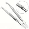 Stainless Steel Tweezers Adjustable Slide Lock Antistatic Tweezers Jewelry Making Tool For Electronic Component Repair Tools
