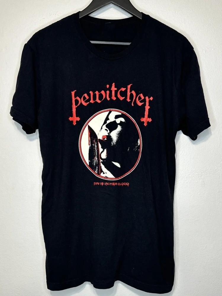 

Collection Bewitcher Sin Is In Her Blood T Shirt Black All Size Unisex T-Shirt S