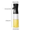 250ML Oil Spray Bottle High Borosilicate Glass Cooking Oil Dispensers Olive Oil Sprayer Mister Bottles for Air Fryer Baking
