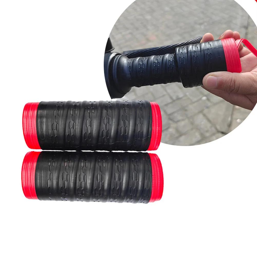 1Pair Silicone Handlebar Grips Cover for Scooter E-Bike Brake Lever Cover Non-Slip Comfortable Grip Motorcycle Grip Accessory
